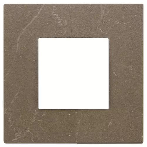 Vimar - 22642.52 - Placa 2M gres mármol Coffee brown