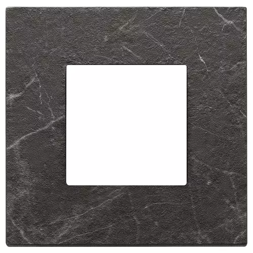 Vimar - 22642.53 - Abd.2M marmor.Steinzeug Marquina schwarz
