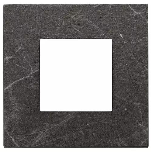 Vimar - 22642.53 - Placca 2M nero Marquina