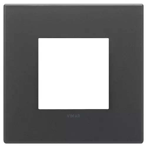 Vimar - 22642.73 - Placca 2M nero satinato