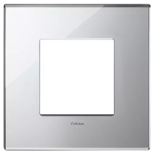 Vimar - 22642.75 - Plate 2M mirror glass ice silver