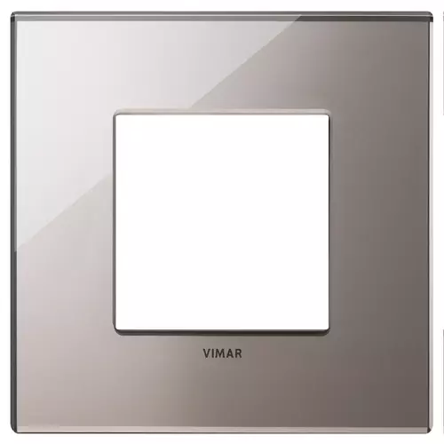 Vimar - 22642.76 - Placa 2M cristal espejo bronce brillante