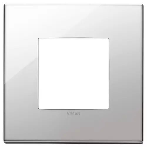 Vimar - 22642.81 - Plaque 2M métal nickel
