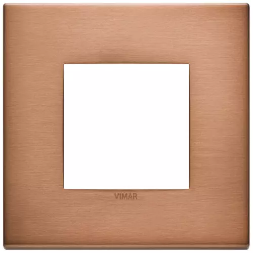 Vimar - 22642.86 - Plaque 2M métal cuivre brossé