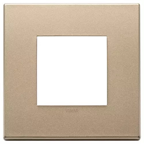 Vimar - 22642.88 - Placa 2M metal oro satinado