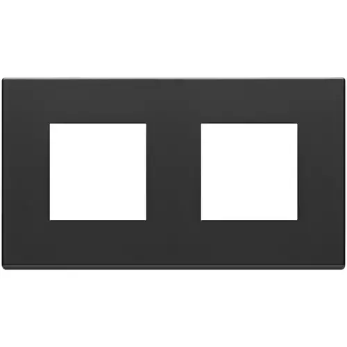 Vimar - 22643.03 - Plate 4M (2+2)x71mm metal anthracitegrey
