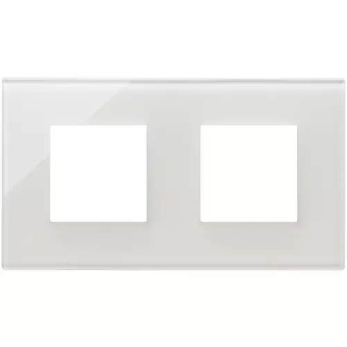 Vimar - 22643.71 - Plate 4M (2+2) 71mm glass milky white