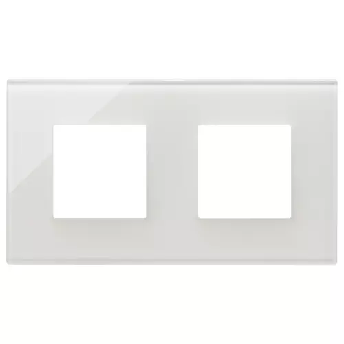 Vimar - 22643.71 - Plate 4M (2+2) 71mm glass milky white