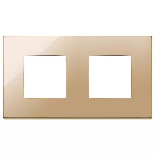 Vimar - 22643.82 - Plaque 4 (2+2) entraxe71 or