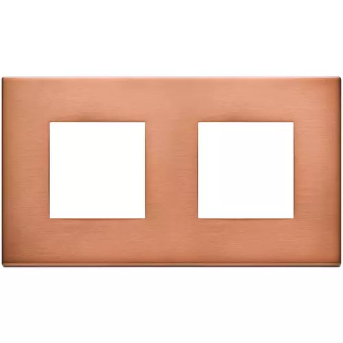 Vimar - 22643.86 - Plate 4M (2+2) 71mm brushed copper