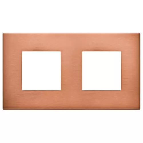 Vimar - 22643.86 - Plate 4M (2+2) 71mm brushed copper