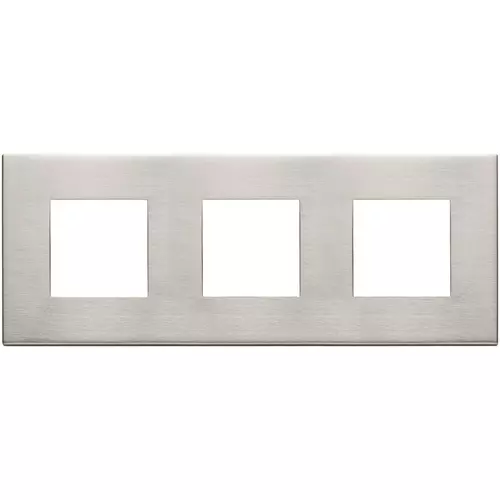 Vimar - 22644.11 - Plate 6M(2+2+2)x71mm met. brushed nickel