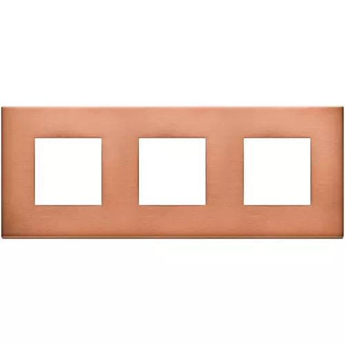 Vimar - 22644.86 - Plate 6M (2+2+2) 71mm brushed copper