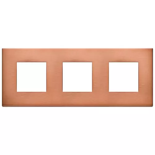 Vimar - 22644.86 - Plate 6M (2+2+2) 71mm brushed copper