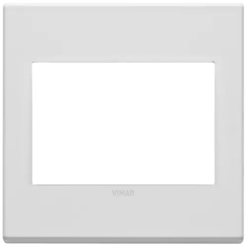 Vimar - 22648.01 - Plaque 3M BS métal blanc mat