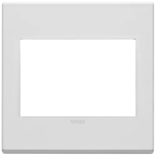 Vimar - 22648.01 - Placa 3M BS metal blanco mate