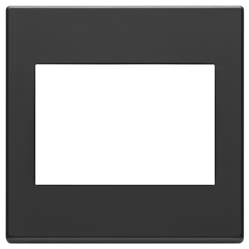 Vimar - 22648.03 - Plate 3M BS metal anthracite grey