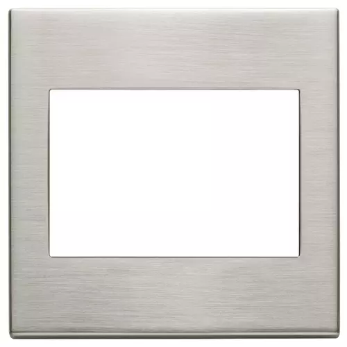 Vimar - 22648.11 - Plate 3M BS metal brushed nickel