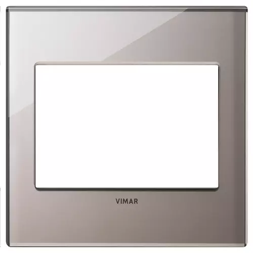 Vimar - 22648.76 - Plate 3M BS mirror glass shiny bronze