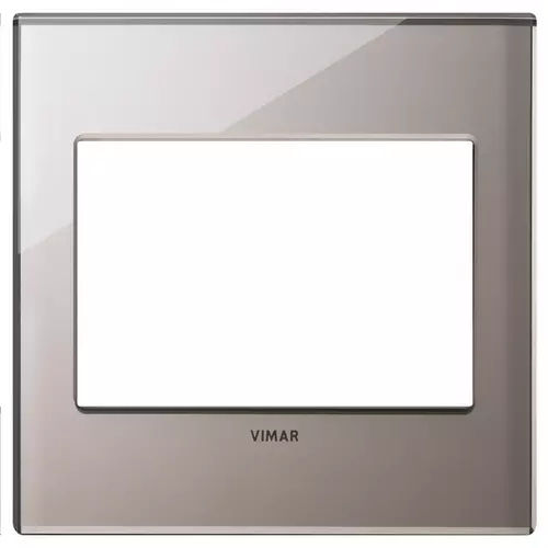 Vimar - 22648.76 - Placa 3MBS crist.espejo bronce brillante