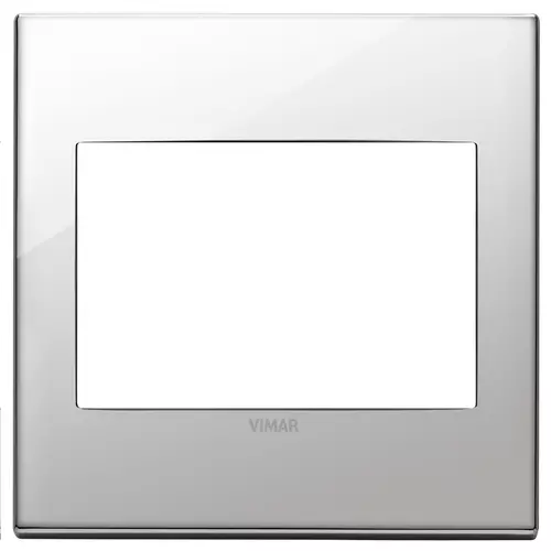 Vimar - 22648.81 - Placa 3M BS metal níquel
