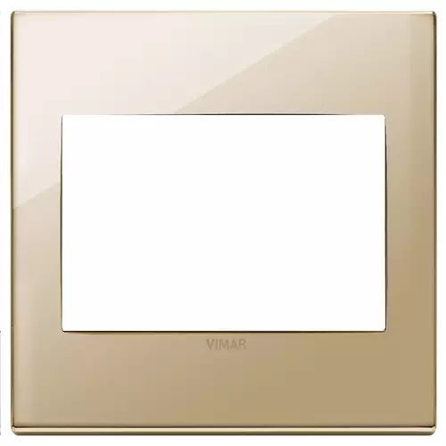 Vimar - 22648.82 - Abdeckrahmen 3M BS Metal gold
