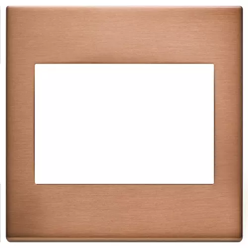 Vimar - 22648.86 - Plate 3M BS metal brushed copper