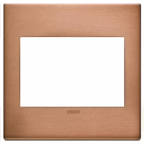 Vimar - 22648.86 - Placa 3M BS metal cobre cepillado