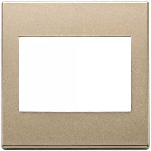 Vimar - 22648.88 - Plate 3M BS metal satin gold