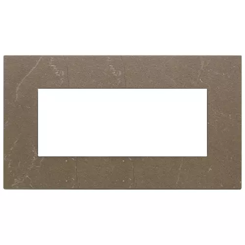 Vimar - 22649.52 - Placa 5M BS gres mármol Coffee brown