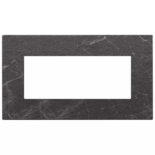 Vimar - 22649.53 - Placca 5M BS nero Marquina