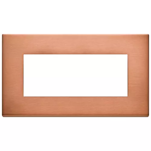 Vimar - 22649.86 - Plate 5M BS metal brushed copper