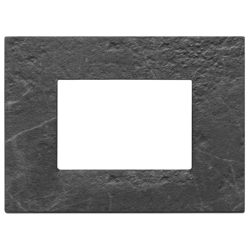 Vimar - 22653.53 - Plate 3M marbl.stoneware black Marquina