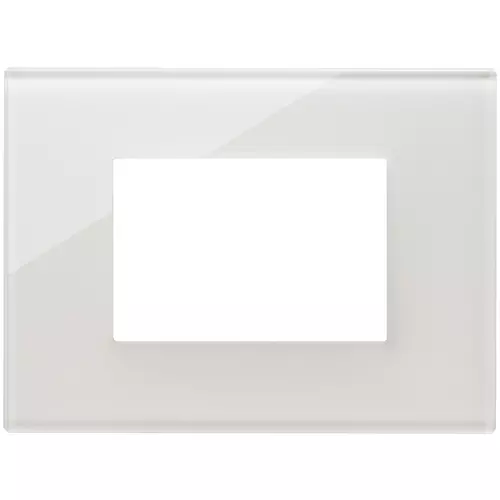 Vimar - 22653.71 - Plate 3M glass milky white