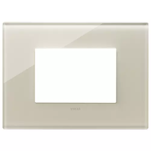 Vimar - 22653.72 - Placa 3M cristal blanco cáñamo