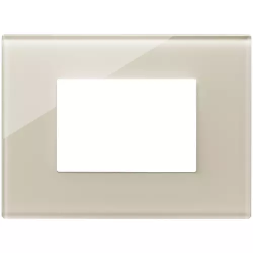 Vimar - 22653.72 - Plate 3M glass Canvas white