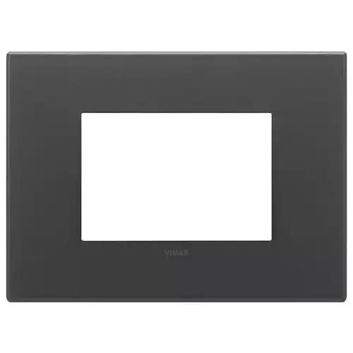 Vimar - 22653.73 - Placa 3M cristal negro satinado