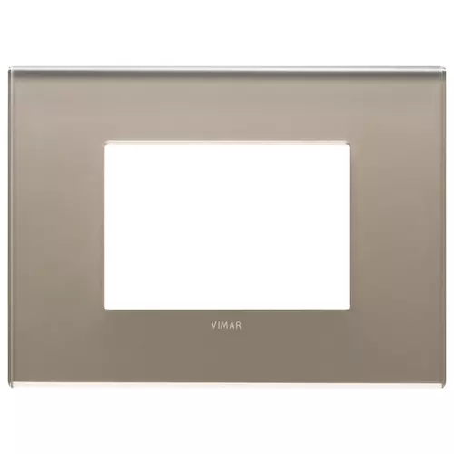 Vimar - 22653.77 - Plaque 3M miroir opale brune