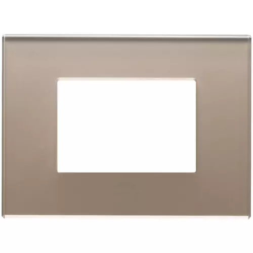 Vimar - 22653.77 - Plate 3M mirror glass opal brown