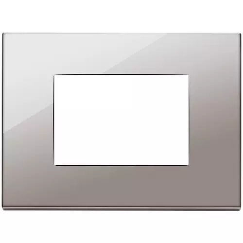 Vimar - 22653.83 - Plate 3M metal black chrome
