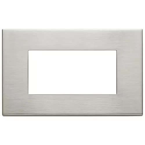 Vimar - 22654.11 - Plate 4M metal brushed nickel