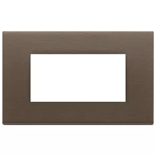 Vimar - 22654.12 - Plate 4M metal brushed dark bronze