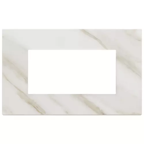 Vimar - 22654.51 - Plate 4M marbl.stoneware white Calacatta