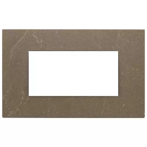 Vimar - 22654.52 - Placa 4M gres mármol Coffee brown