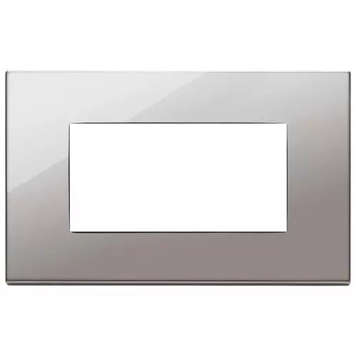 Vimar - 22654.83 - Placa 4M metal cromo negro