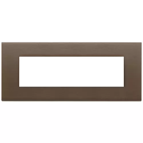 Vimar - 22657.12 - Plate 7M metal brushed dark bronze