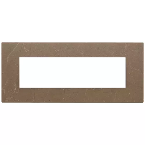 Vimar - 22657.52 - Plate 7M marbl.stoneware Coffee brown