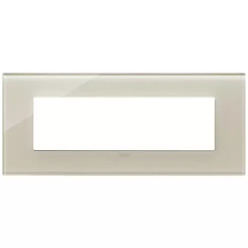 Vimar - 22657.72 - Plate 7M glass Canvas white