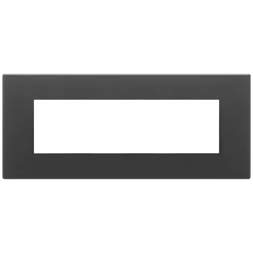 Vimar - 22657.73 - Placa 7M cristal negro satinado