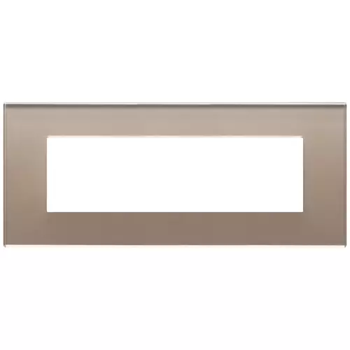 Vimar - 22657.77 - Plate 7M mirror glass opal brown